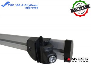 Alfa Romeo Stelvio Roof Rack Cross Bars - for models w/ factory roof rails - Silver - StarLock - 2018-2025 Alfa Romeo Stelvio Roof Rack Cross Bars - for models w/ factory roof rails - Silver - StarLock - 2018-2025